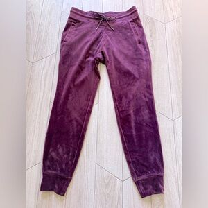 Andrew Marc Velour Purple Pants